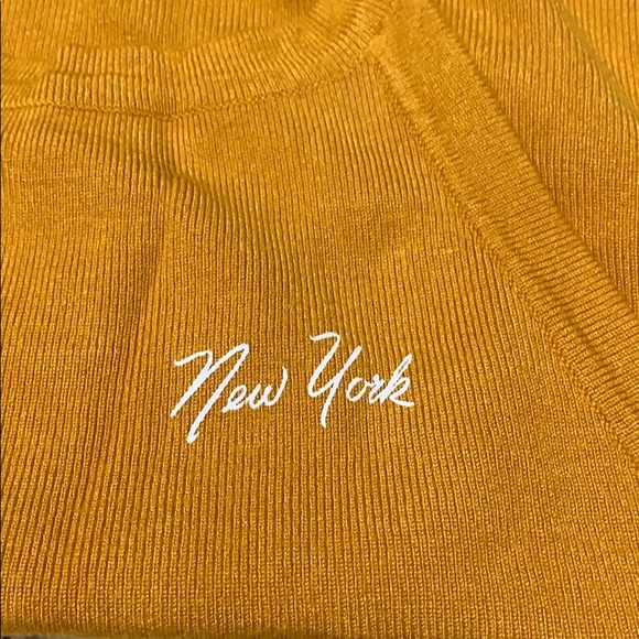 Forever 21 mustard yellow halter top in size small - Picture 3 of 6